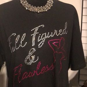 Full Figured and Flawless Rhinestone T-Shirt